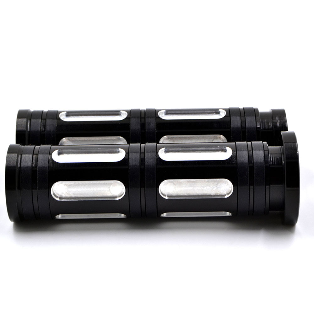 1"25mm Black Aluminum CNC Handlebar Grips