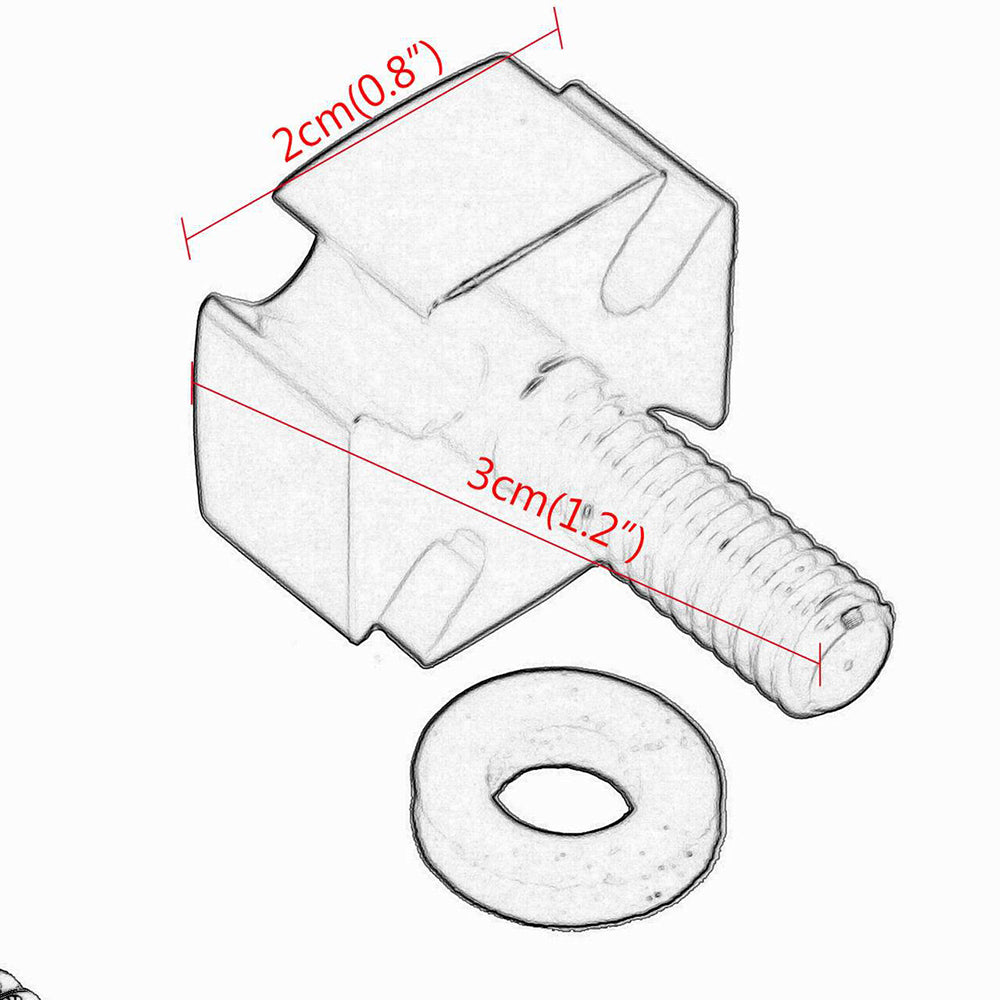 1/4" Seat Bolt Screw  for: Dyna, Sportster, Softail